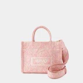 Versace  Athena Medium Tote Bag - Versace - Cotton - Pink
