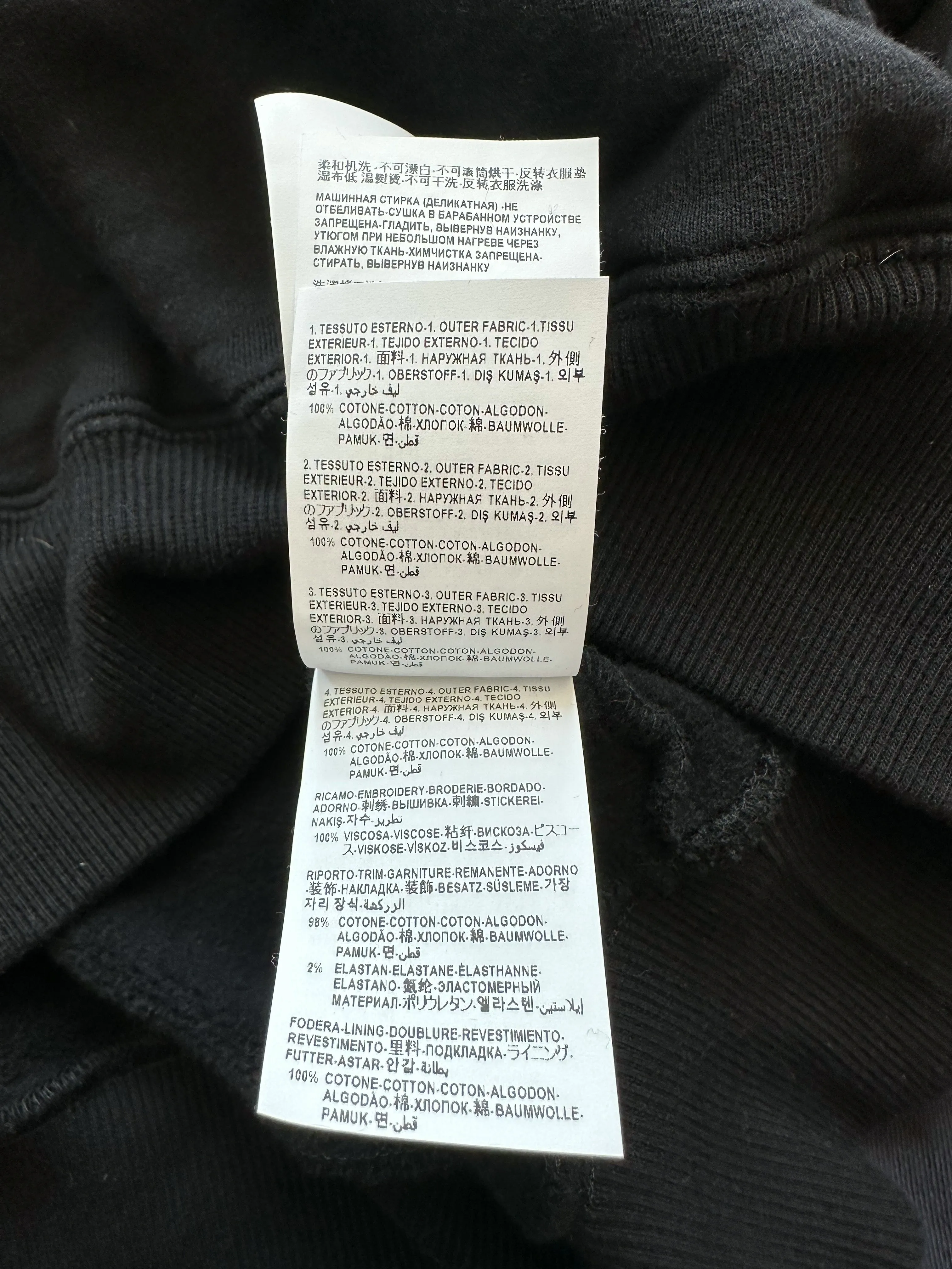 Versace Black & Blue Arm Print Hoodie