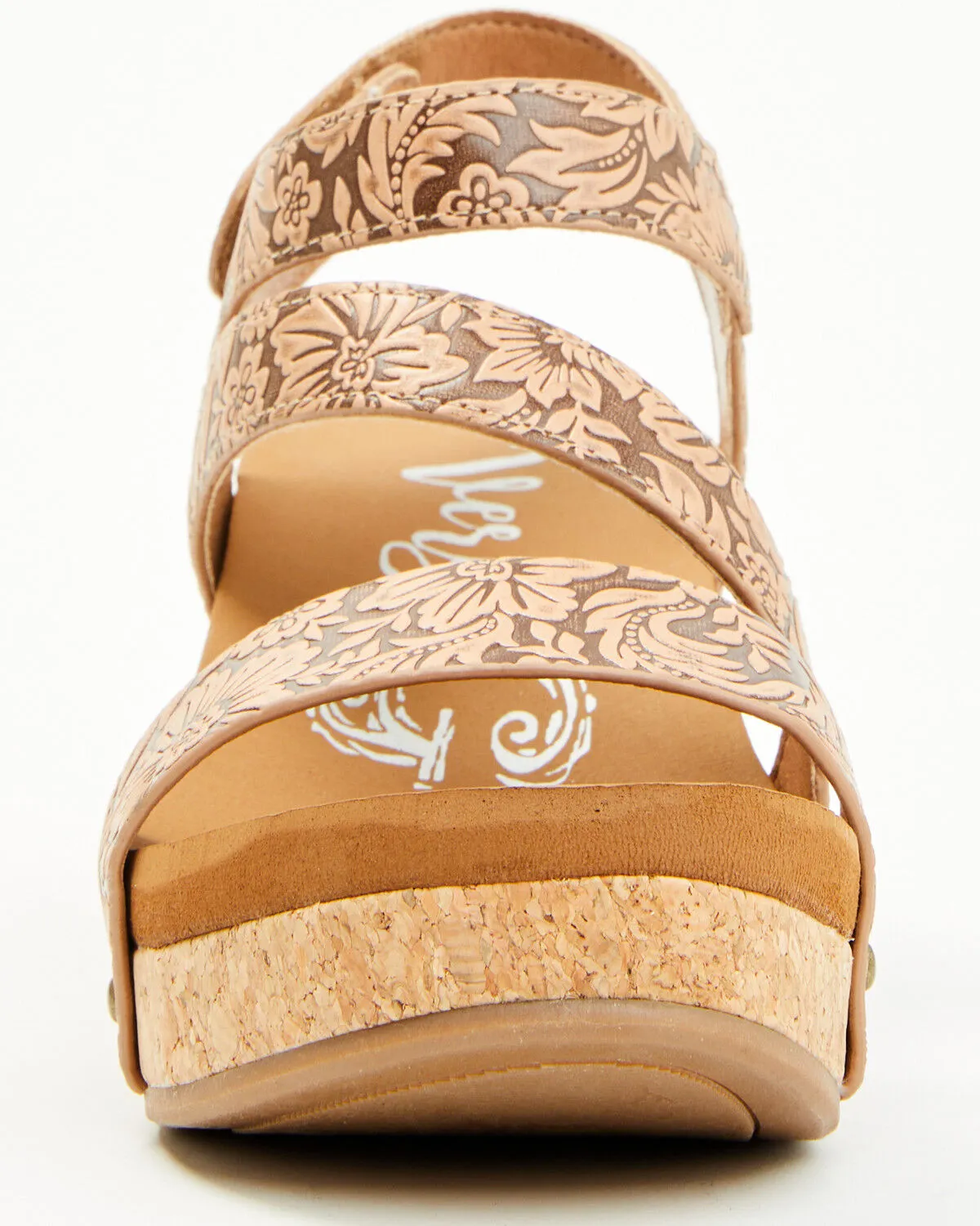 Very G Women's Casper Tooled Wedge Sandals