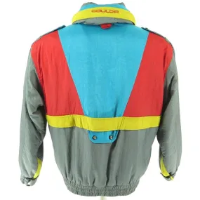 Vintage 80s Retro Ski Jacket Men 42 Couloir Puffy Entrant Time Machine Snowboard