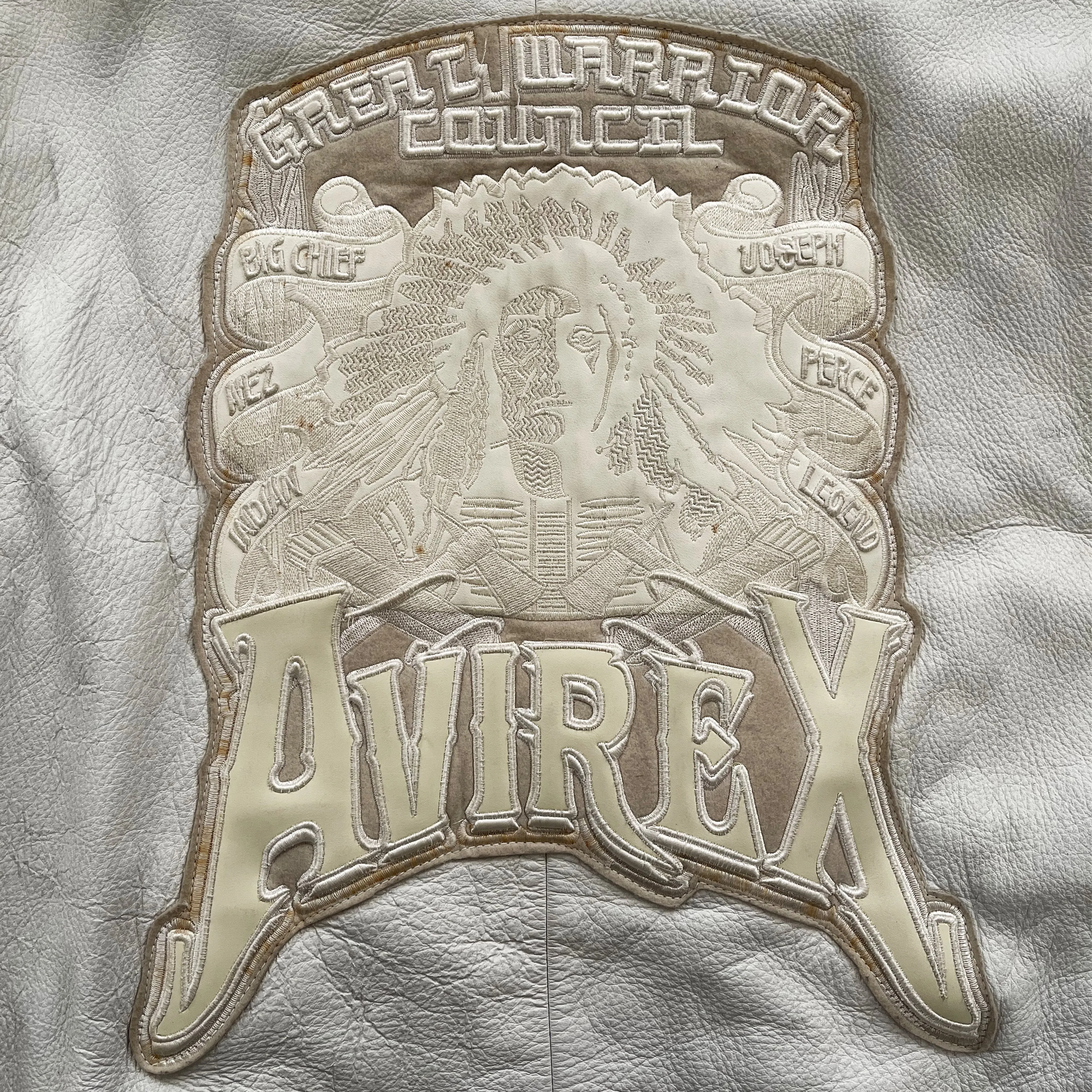 Vintage Avirex Leather Varsity Jacket