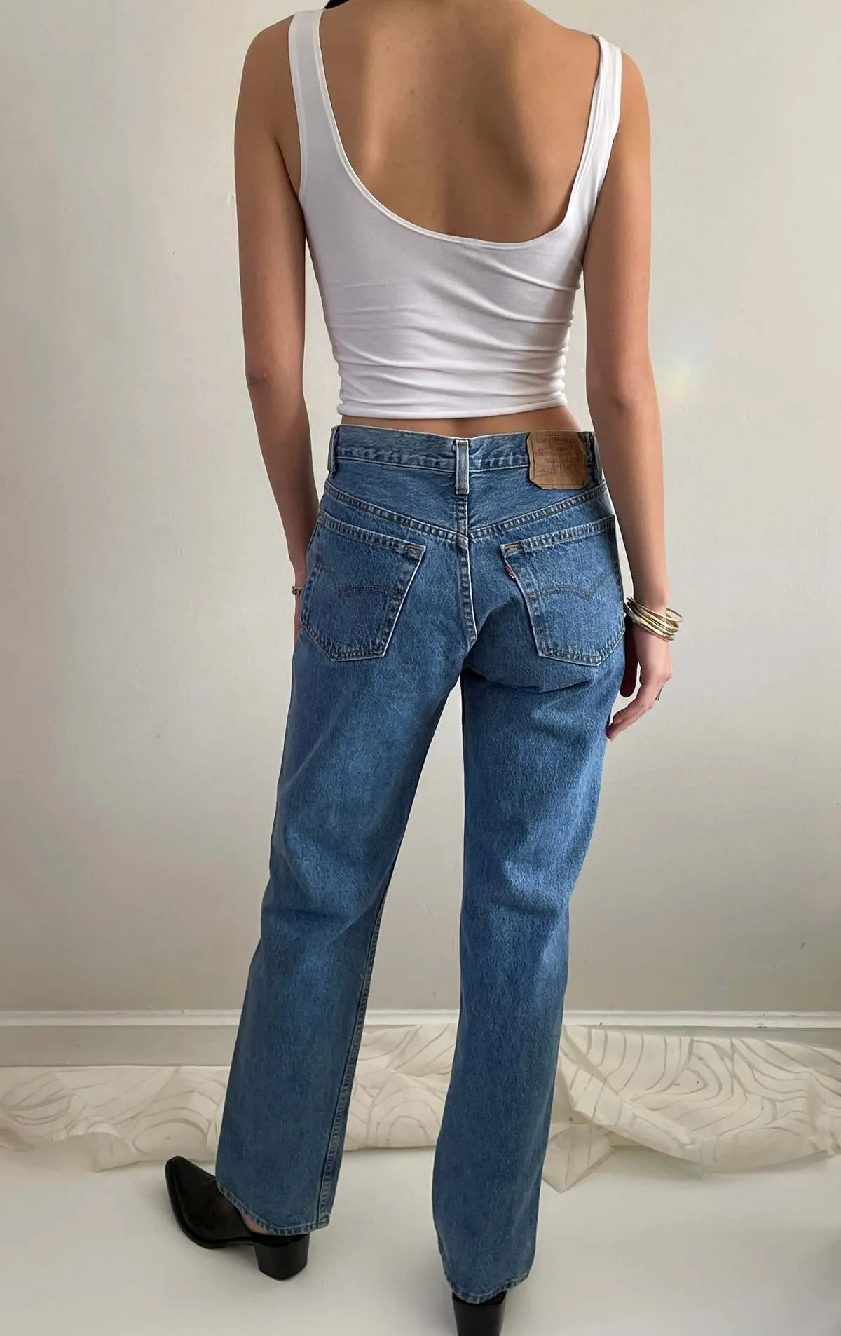 Vintage Levi's 501 button fly medium wash Levis jeans 