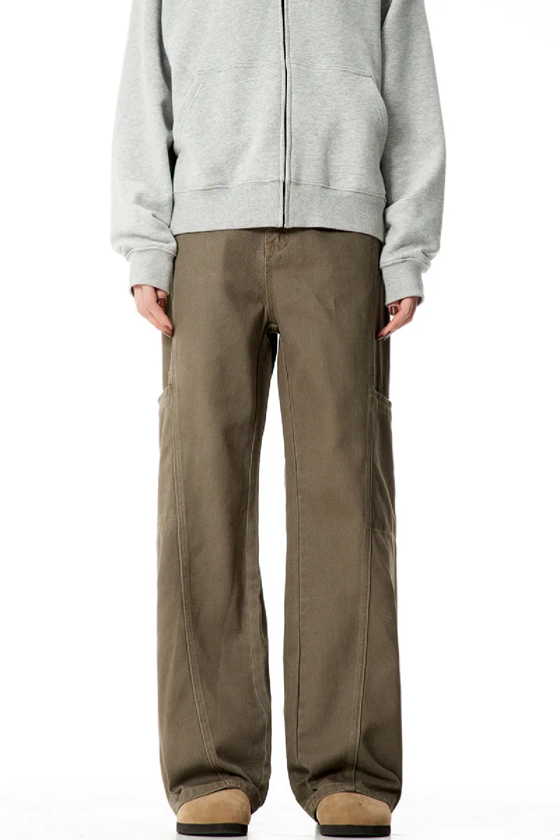 Vintage Straight-Leg Trousers