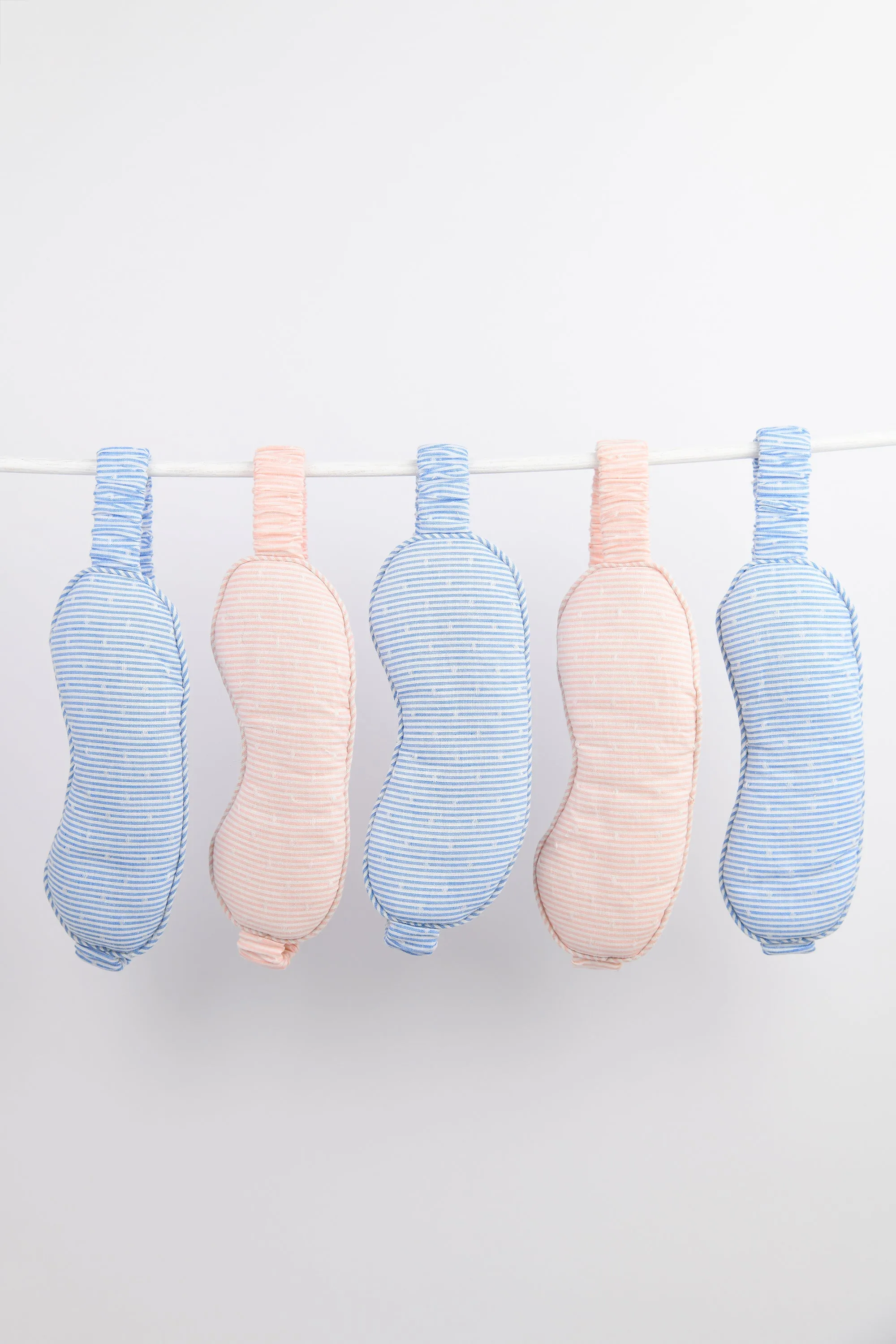 Viola ethical-cotton eye mask - Mountain Blue