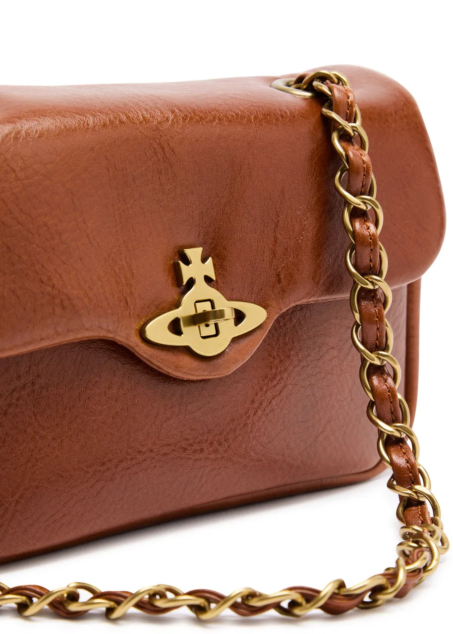 VIVIENNE WESTWOOD Anita small leather shoulder bag  -                         -                     -                
