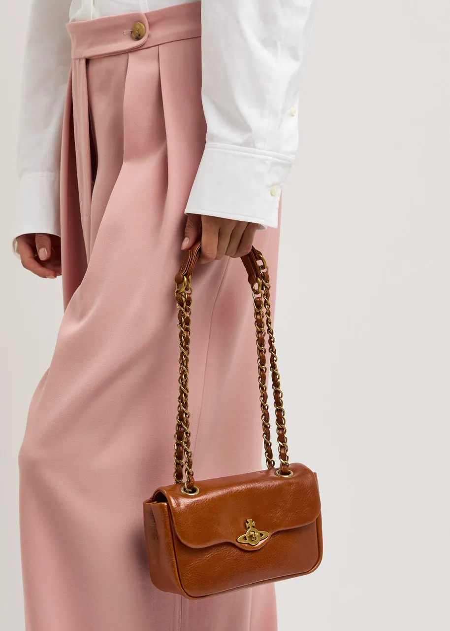VIVIENNE WESTWOOD Anita small leather shoulder bag  -                         -                     -                