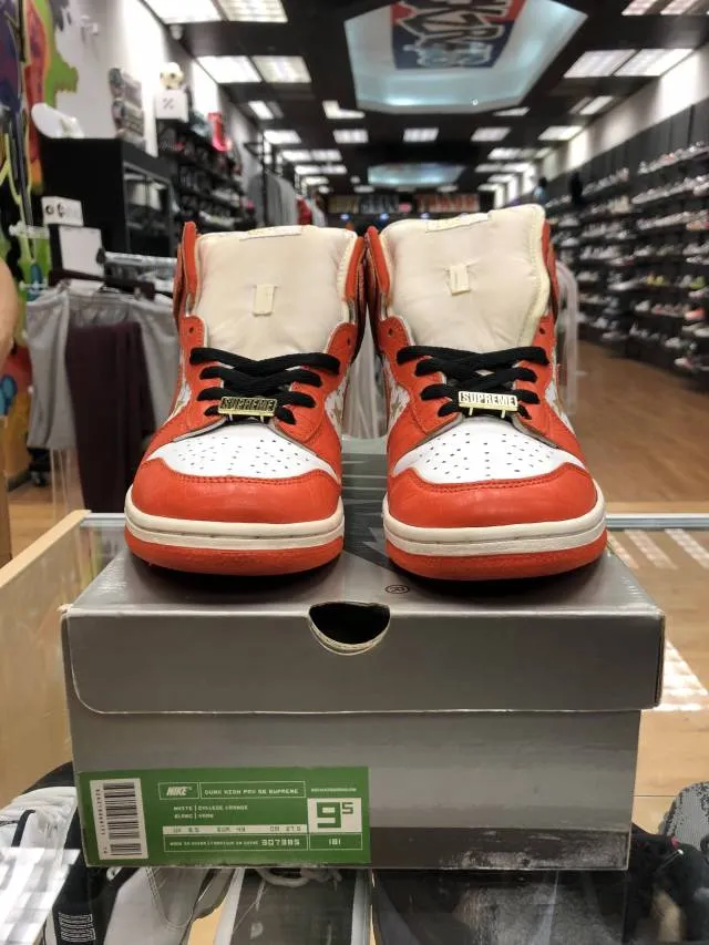 Vnds nike sb dunk high supreme orange