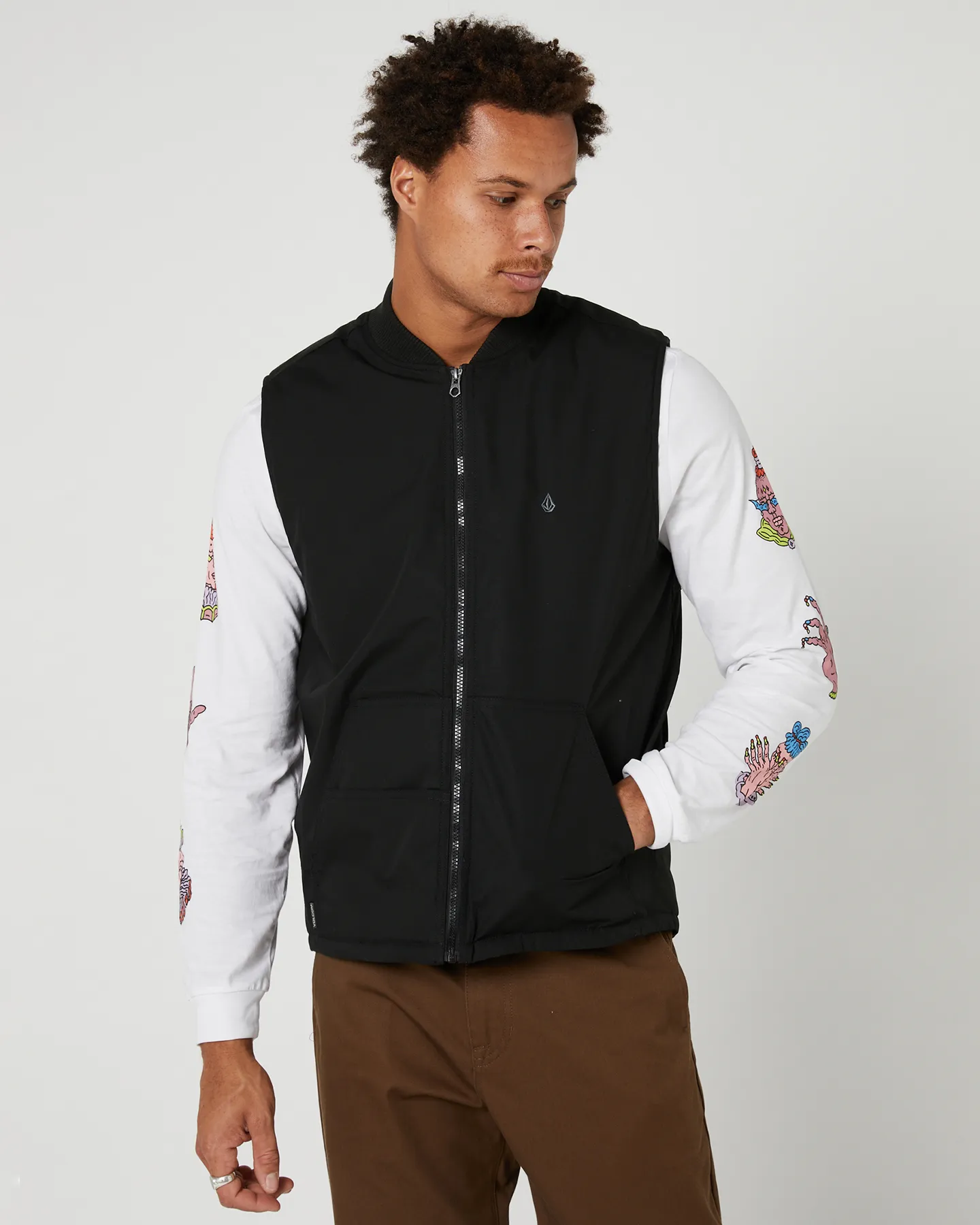 Volcom Hernan 5K Vest - Black | SurfStitch