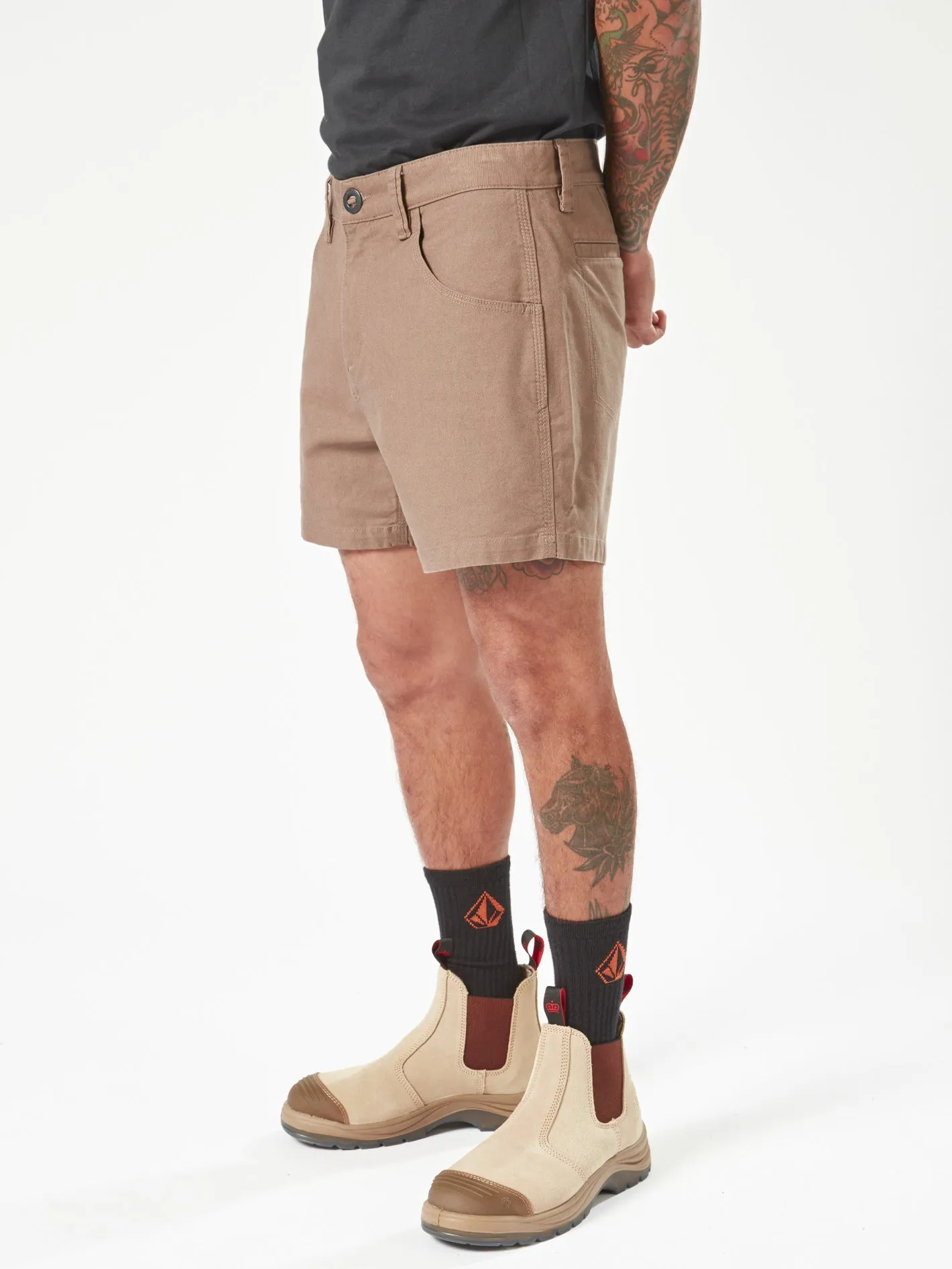 Volcom Workwear Bevel Work Shorts - Brindle