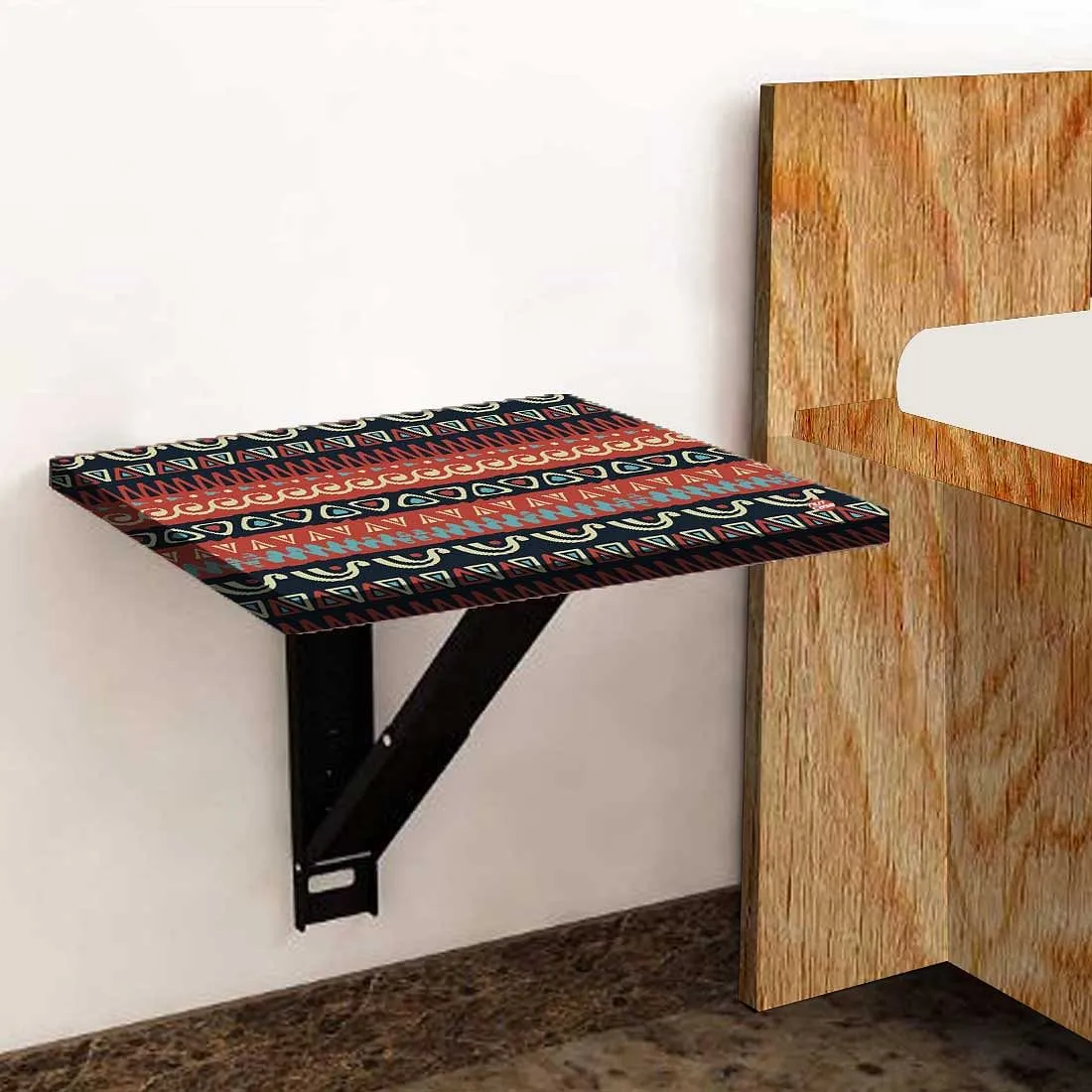 Wall Mounted Folding Bedside Table - Mexican Design