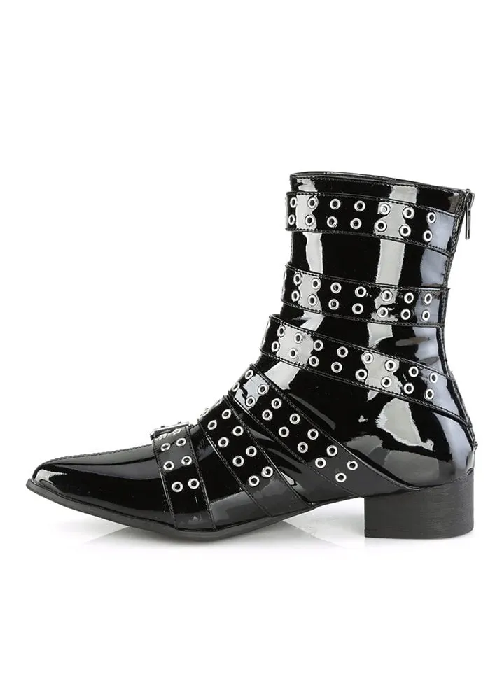 Warlock 70 Patent Buckle Mid Calf Boot