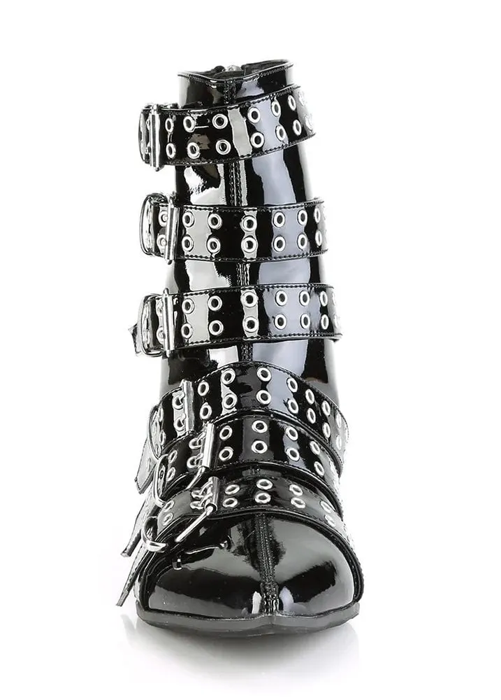 Warlock 70 Patent Buckle Mid Calf Boot