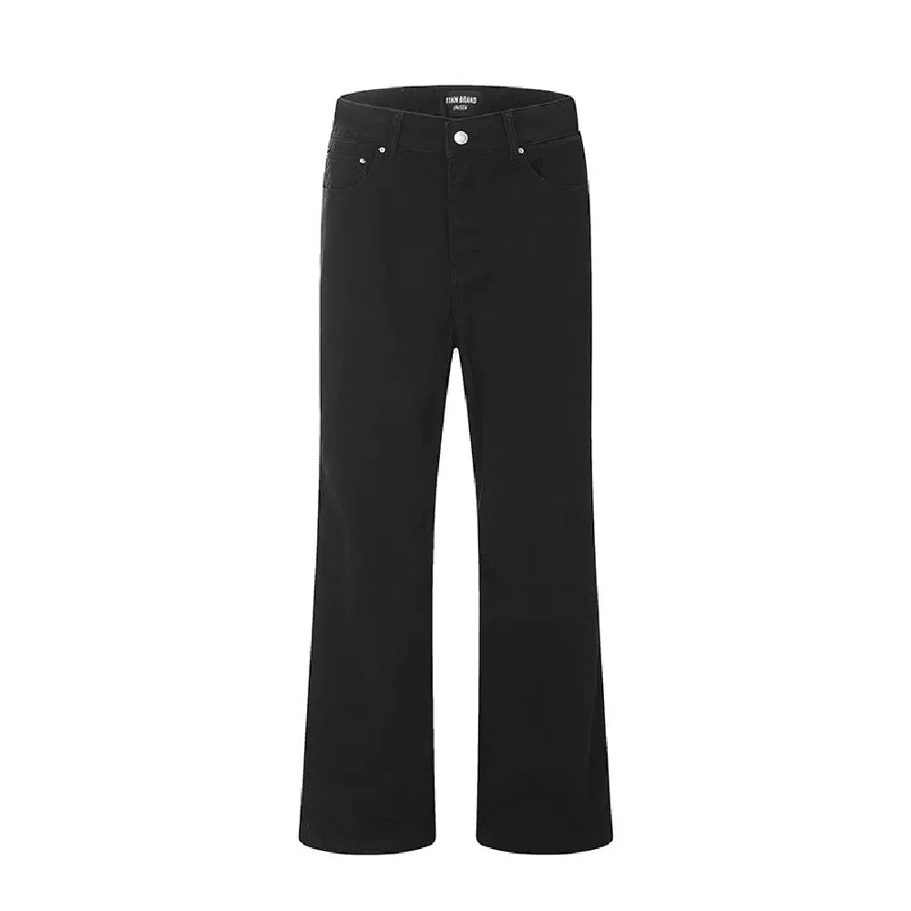 Washed Straight Trousers