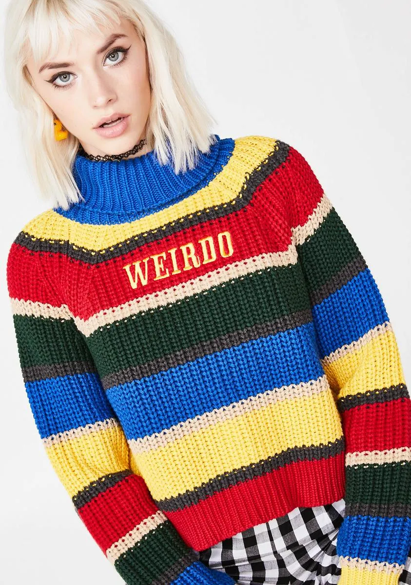 Weirdo Knit Striped Jumper-