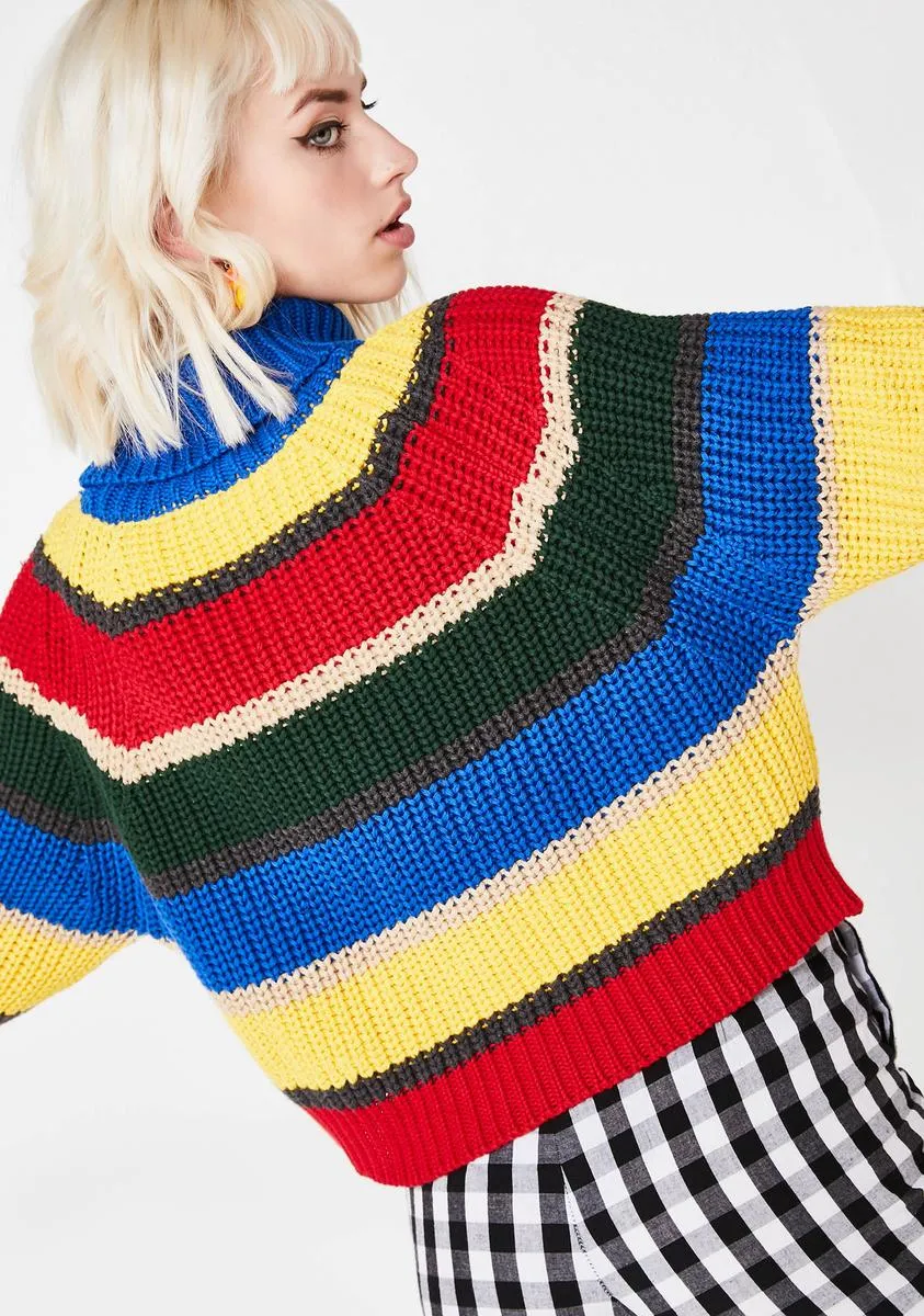 Weirdo Knit Striped Jumper-