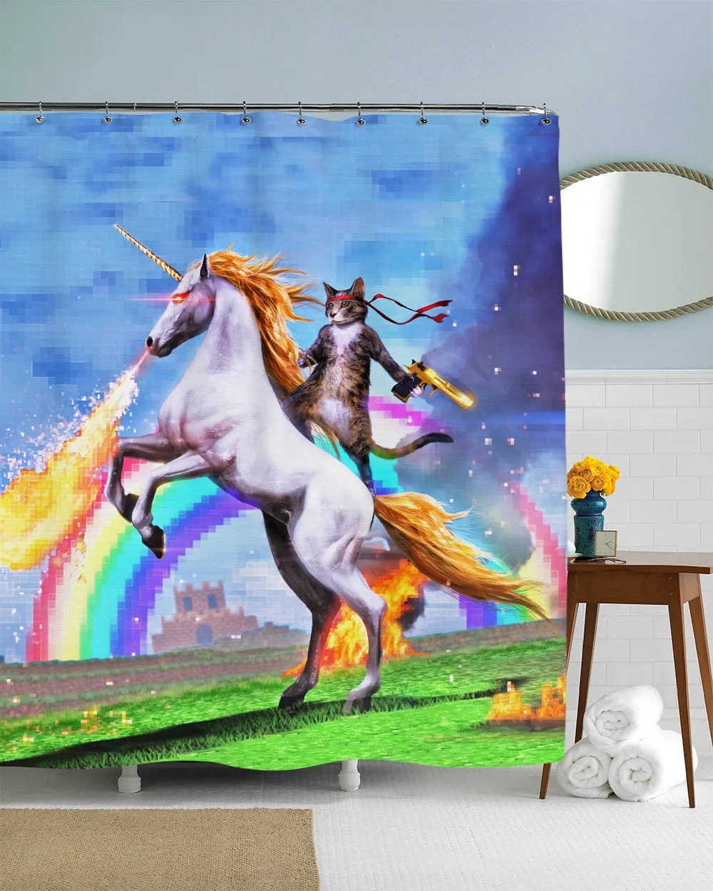 Welcome to the Internet Shower Curtain
