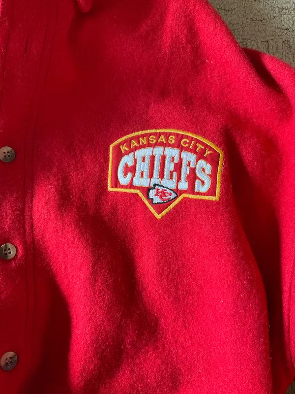 WESTSIDE STOREY VINTAGE | VINTAGE 90'S PROELITE THICK WOOL CHIEFS BUTTON UP JACKET