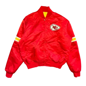 WESTSIDE STOREY VINTAGE | VINTAGE 90S STARTER KC CHIEFS SATIN BOMBER - RED