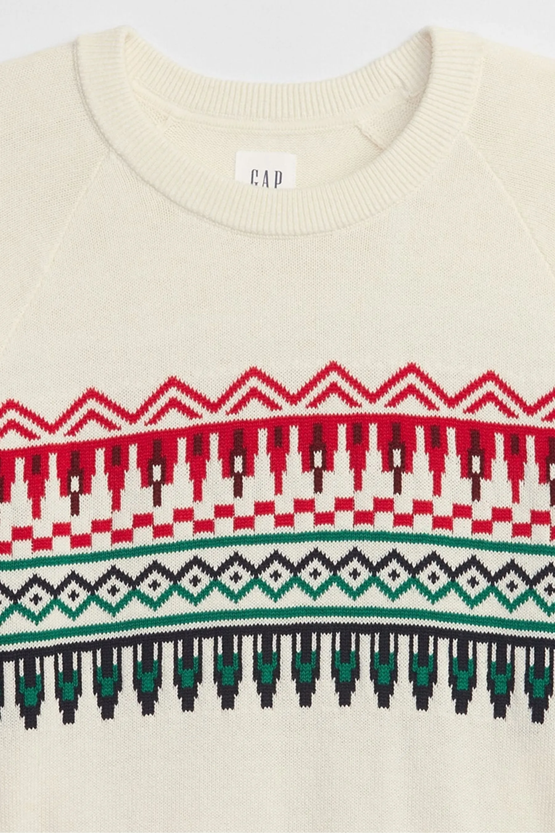 White Fair Isle Jumper