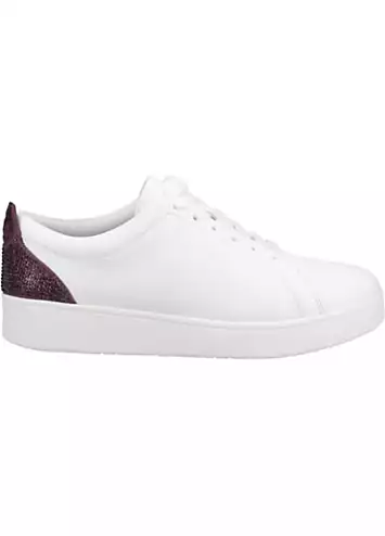 White Rally Crystal-Backtab Trainers by FitFlop | Look Again