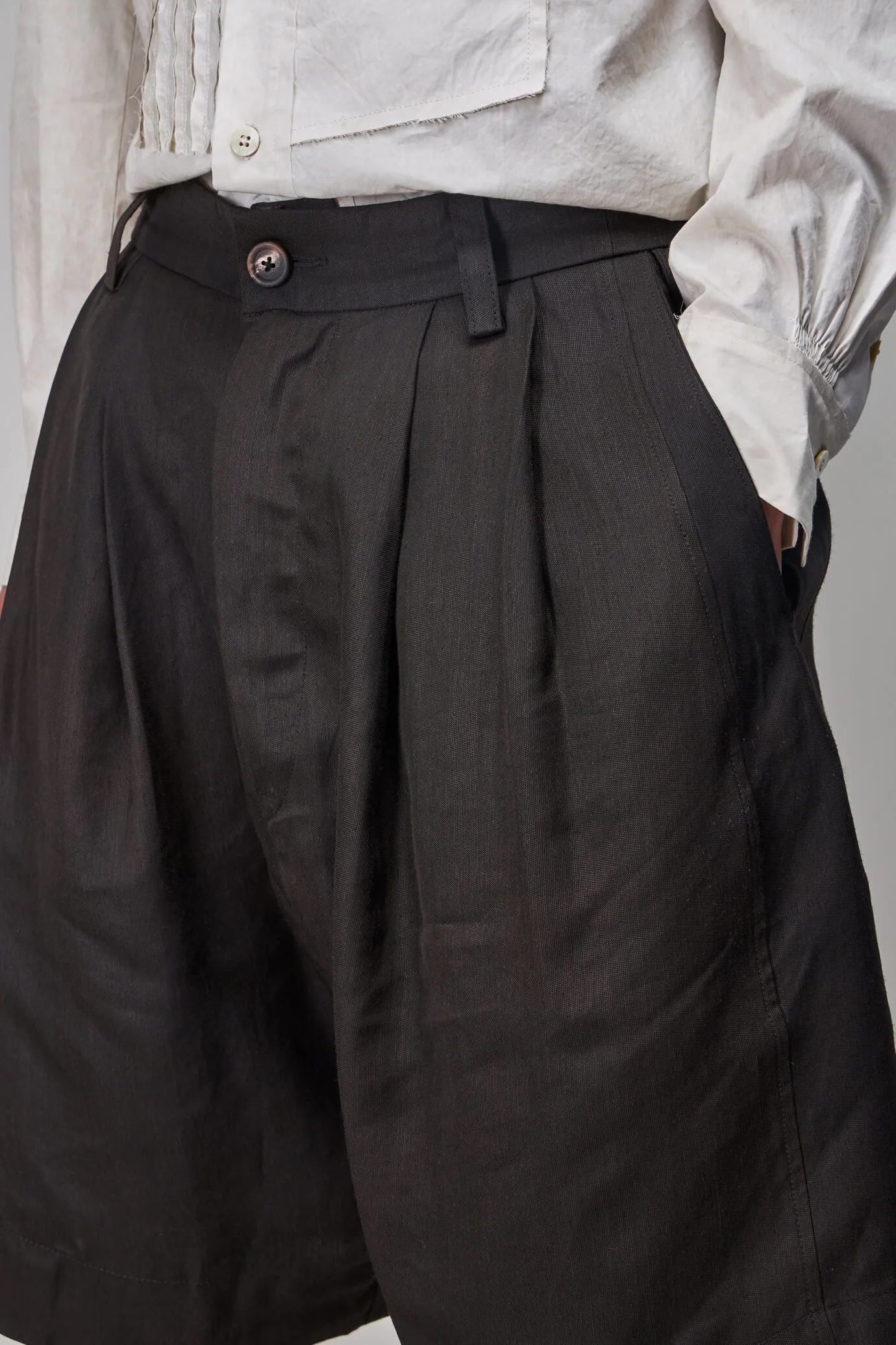 Wide Bermuda Shorts, brown