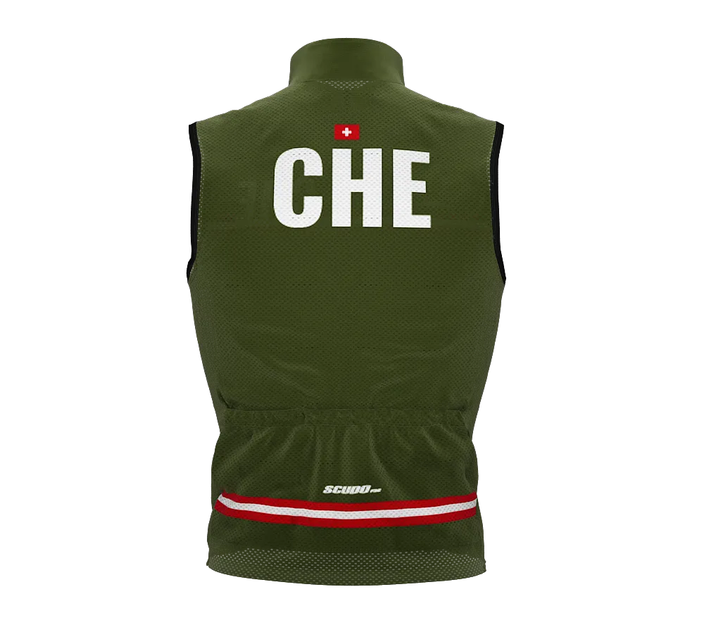 Wind Breaker Cycling Running Sports Vest Switzerland Country Code for Men And Women