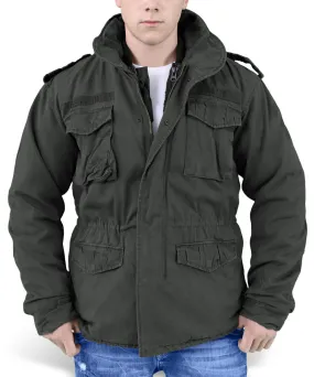 winter men´s jacket SURPLUS - REGIMENT M 65 - Black - 20-2501-93  -  Metal-shop