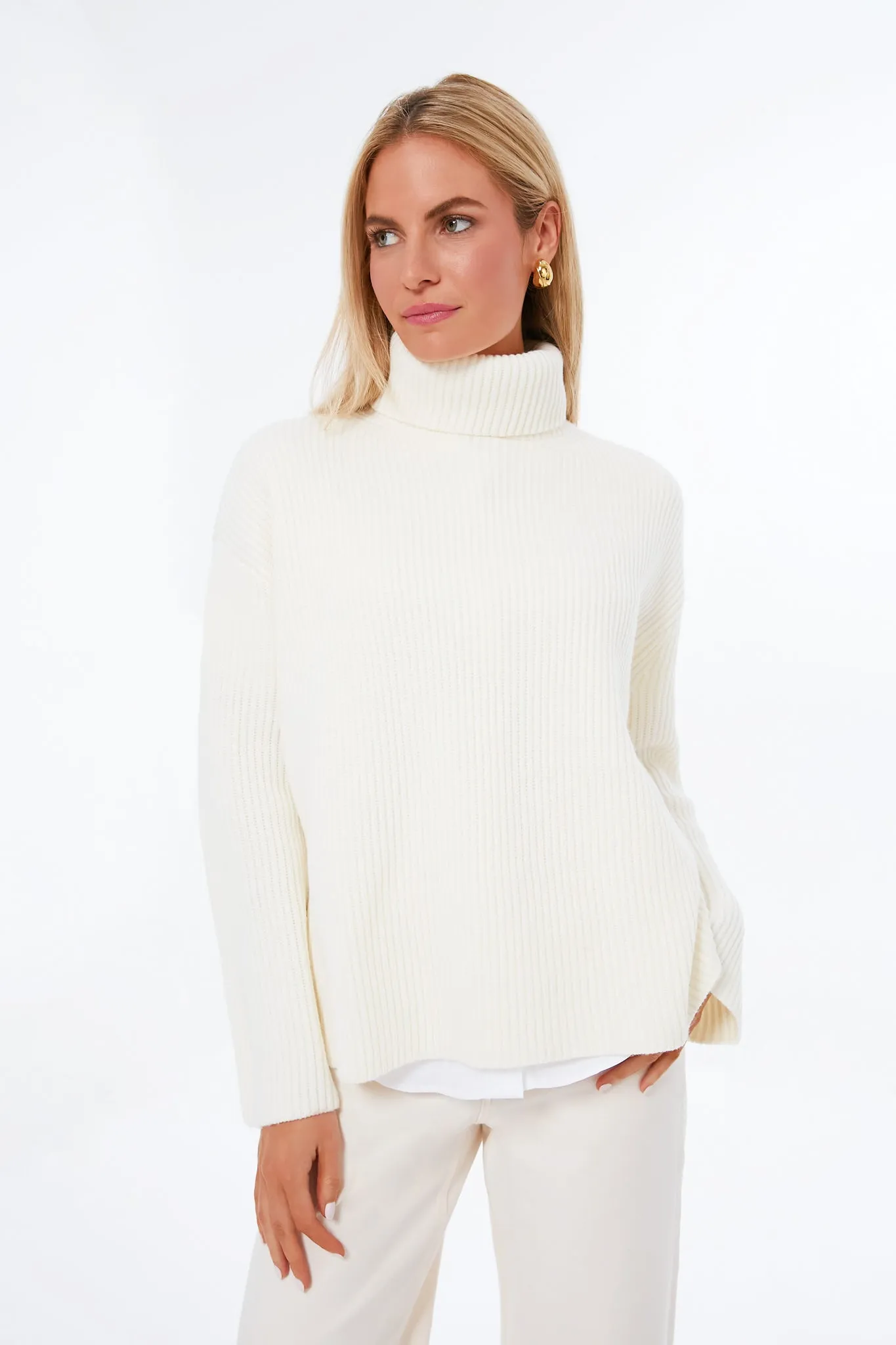 Winter White Laurel Turtleneck