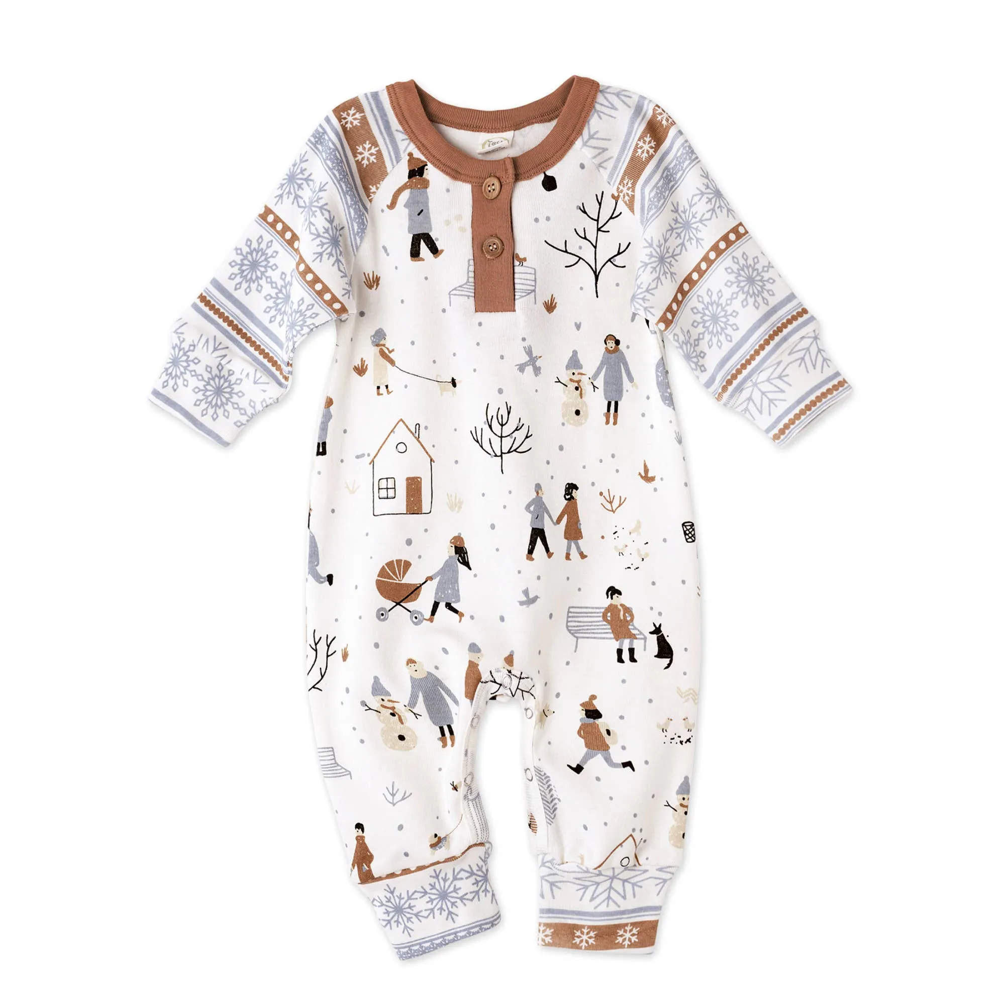 Winter’s Day Henley Romper from Tesa Babe