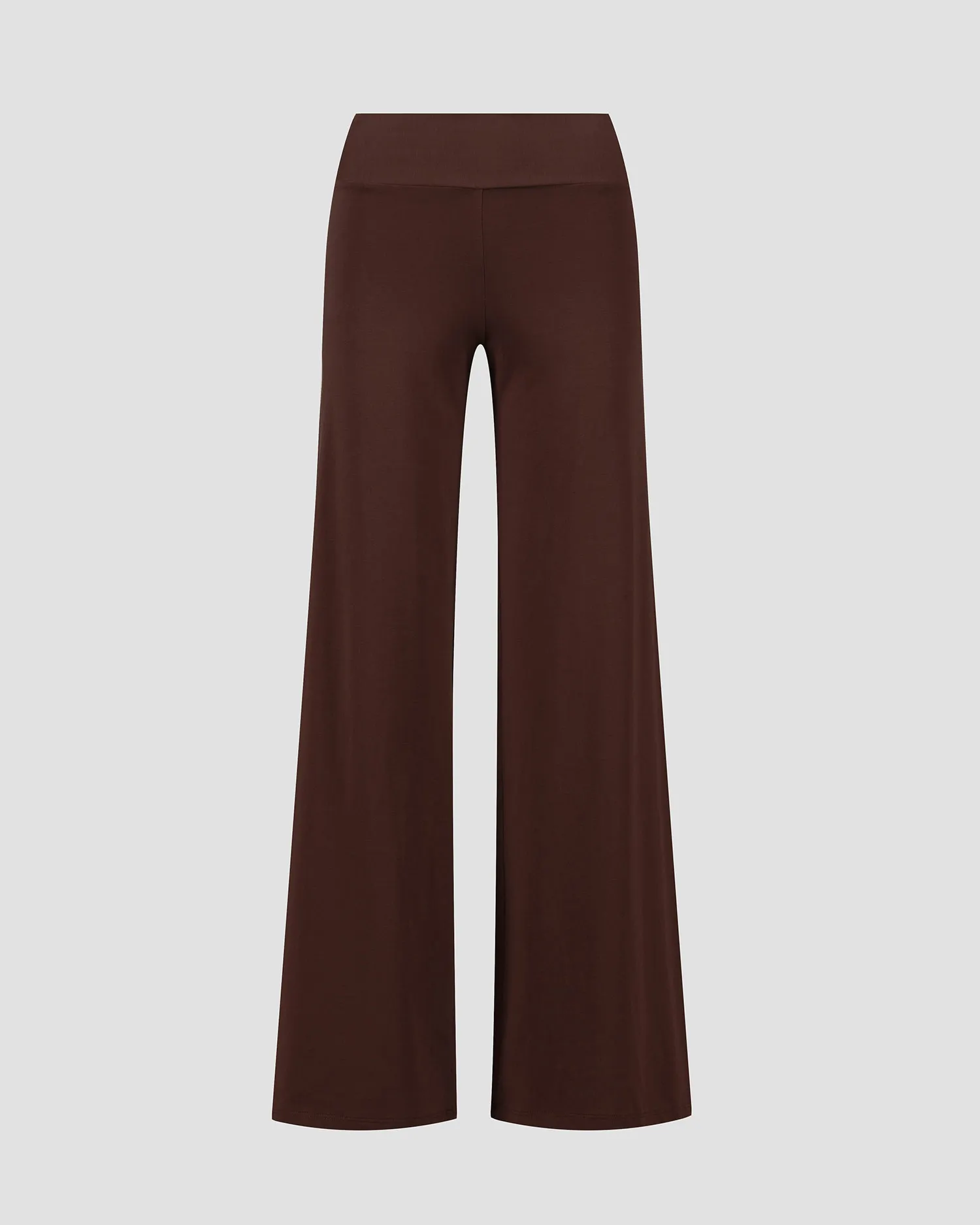 Women's brown wide-leg trousers Deha A00158-26123
