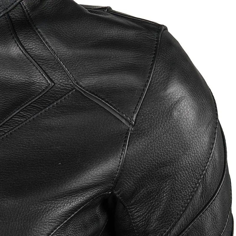 Women's Genuine Black Diva Racer Motorcycle Leather Jacket