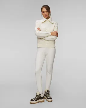 Women's white softshell trousers BOGNER Elaine2  11757985-753