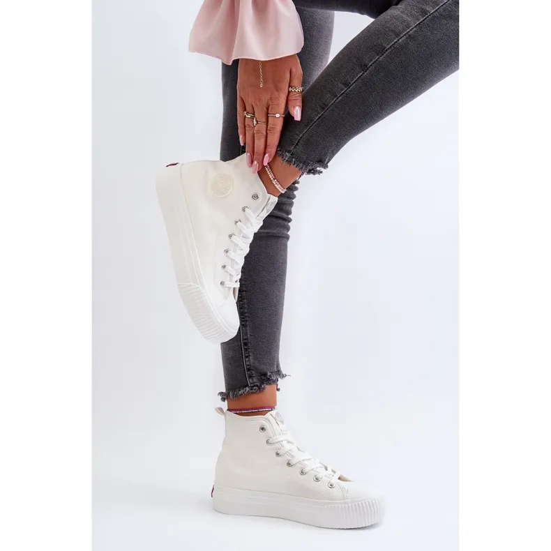 Women's High Top Sneakers Lee Cooper LCW-24-02-2132 White