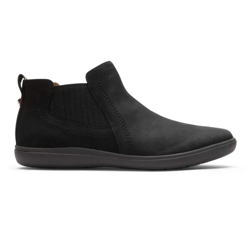 Women’s Cobb Hill Bailee Chelsea Boot – Black Nubuck