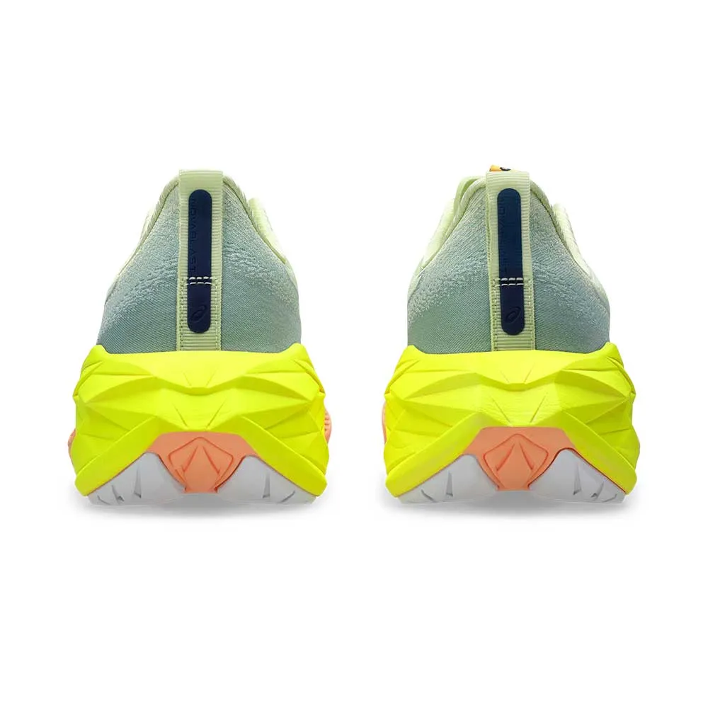 Women's Novablast 4 Paris Running Shoe - Cool Matcha/Safety Yellow - Regular (B)