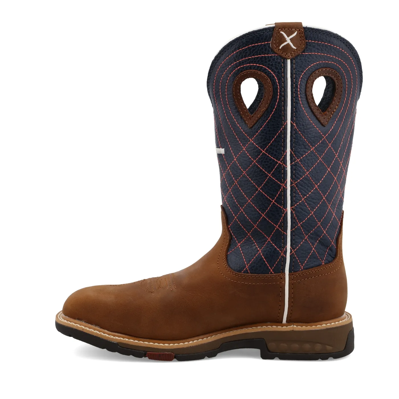 Women’s Twisted X Western Work Boot – Brown & Navy WXBAW01