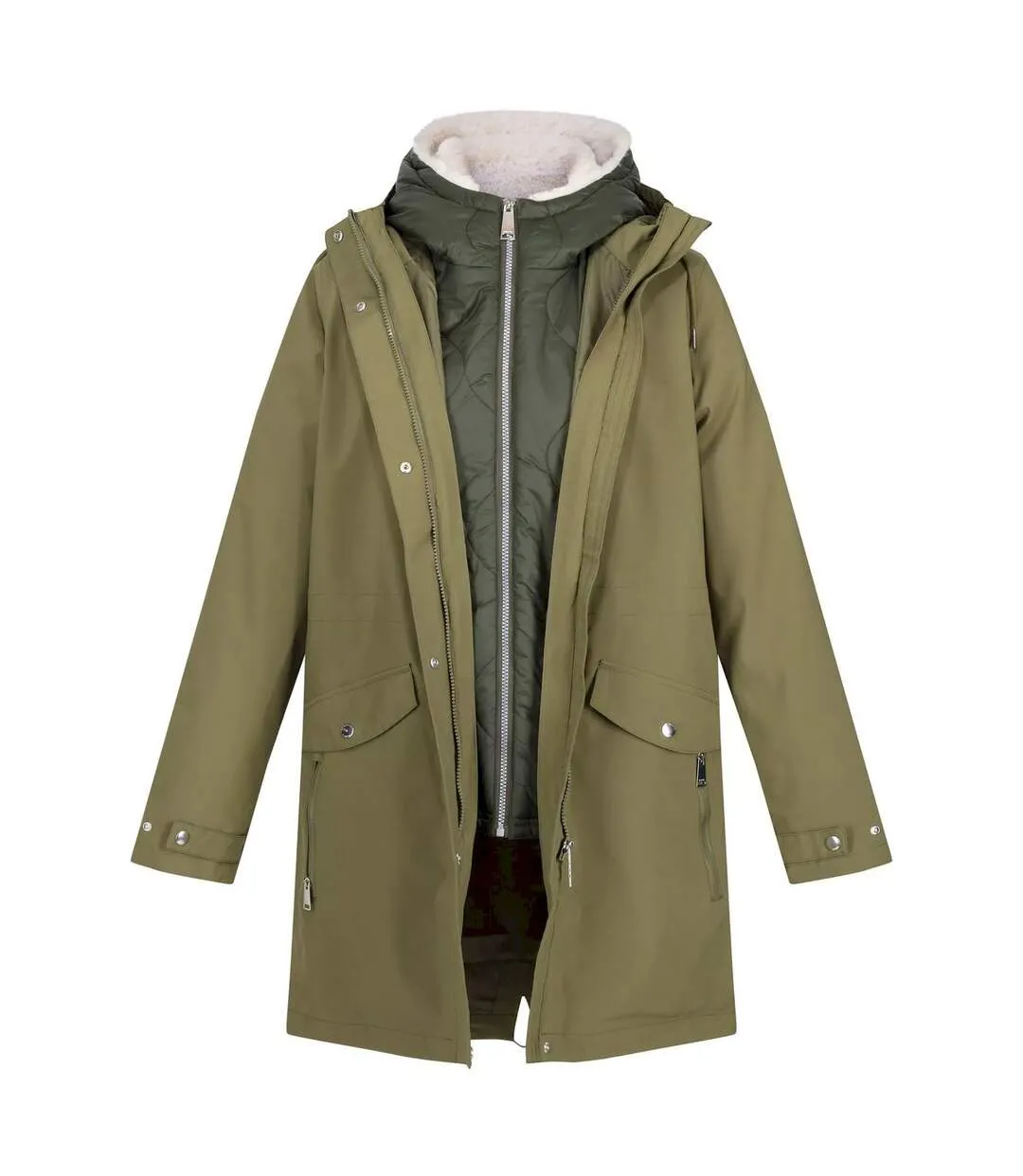 Womens/ladies giovanna fletcher collection brentley 3 in 1 waterproof jacket capulet Regatta