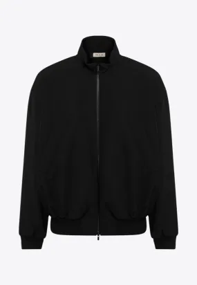 Wool-Blend Zip-Up Jacket