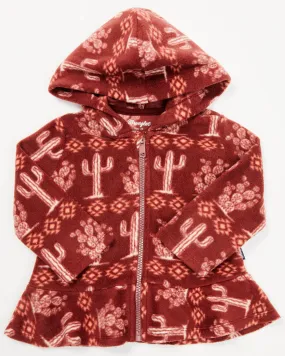 Wrangler Toddler Girls' Cactus Print Hooded Jacket