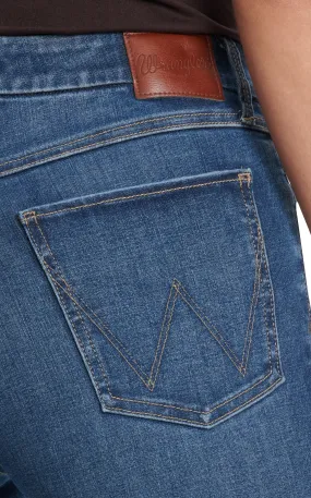 Wrangler Women's Medium Wash Lily Bespoke Flare Leg Jeans