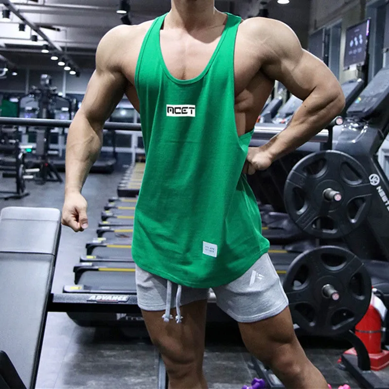 Xituodai Gym Tank Top Men Fitness Bodybuilding Workout cotton Sleeveless shirt Summer Sports Undershirt Running men vest
