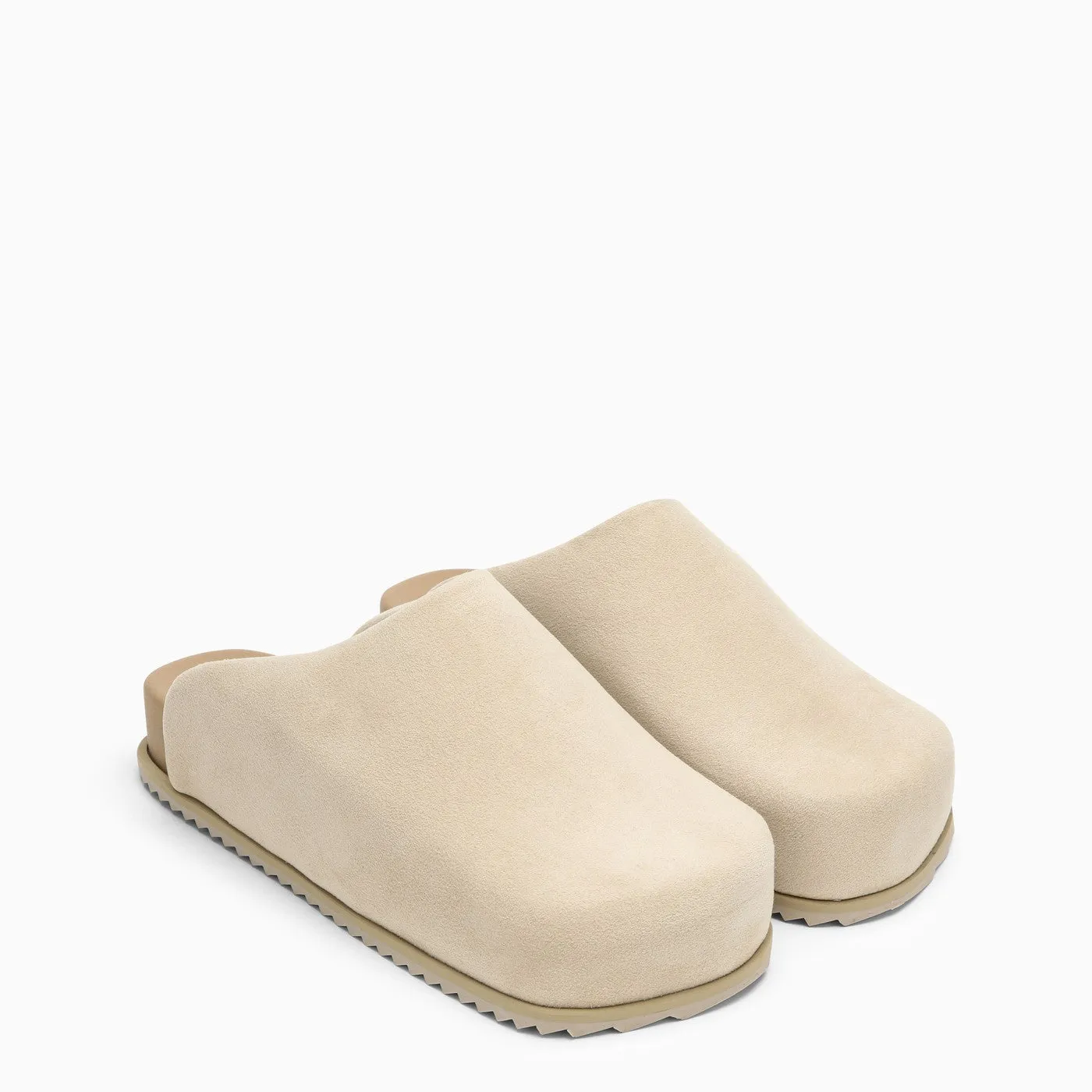 Yume Yume    Yume Yume Beige Mules Truck In Leatherette