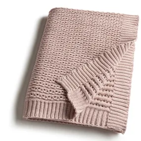 Zandino Ines Mauve Knit Blanket