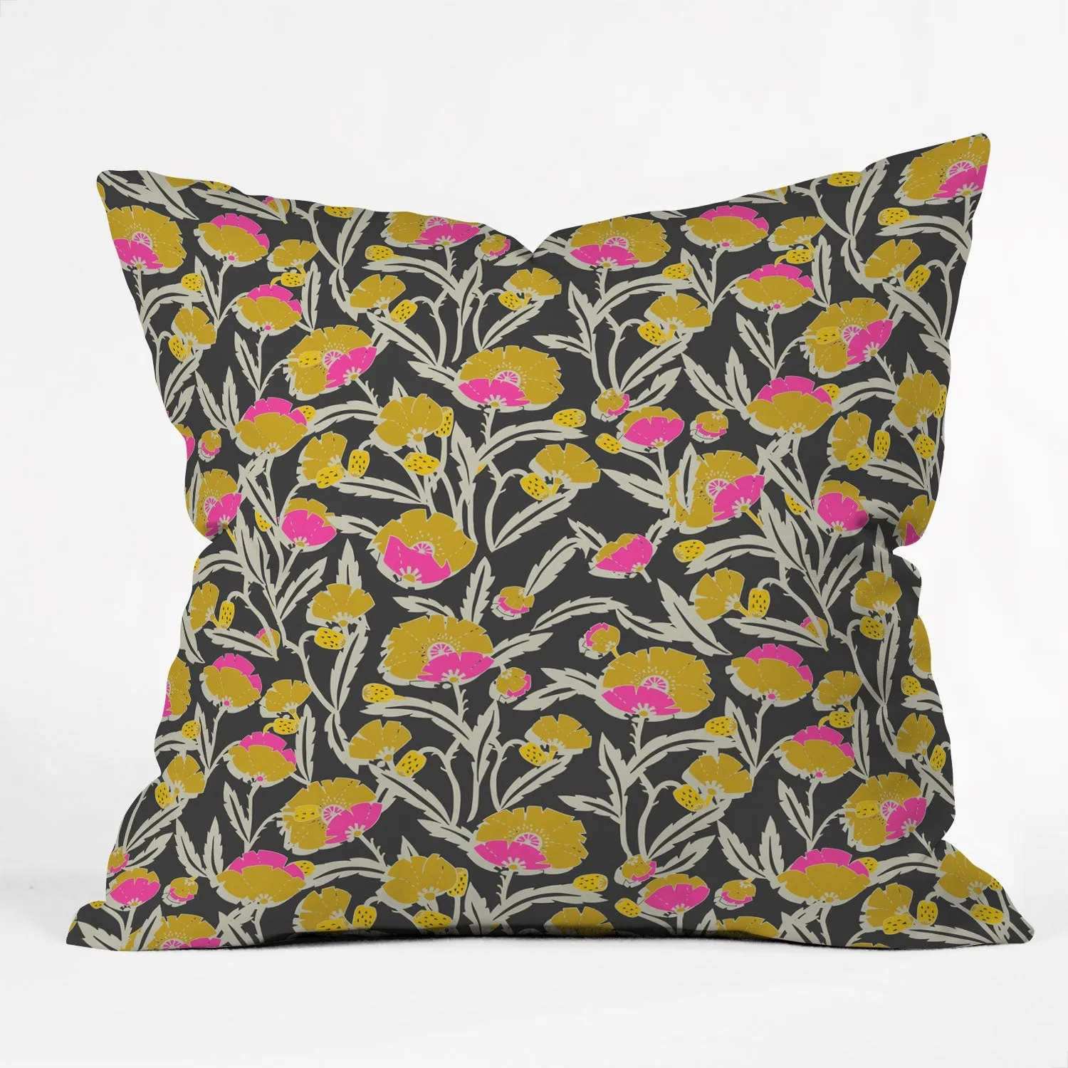 Zebrini Mambo Floral Indoor / Outdoor Throw Pillows (DS) DD