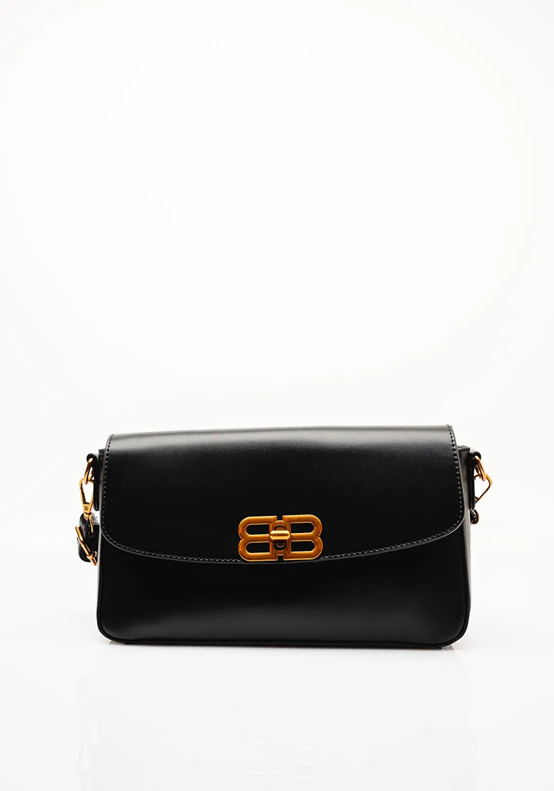 Zen Collection Rectangular Crossbody Bag, Black