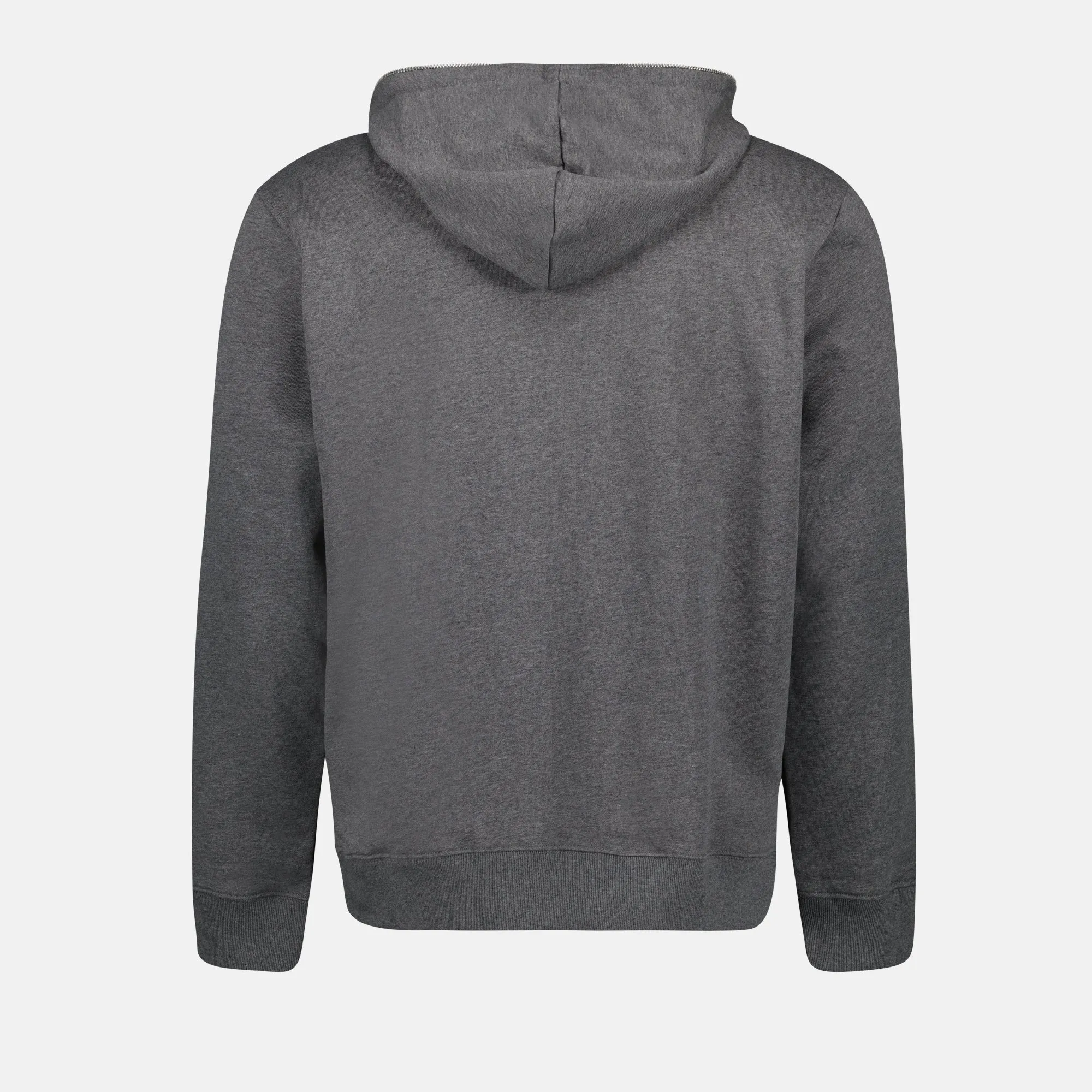 Zipped Hoodie with Stand-Up Collar
