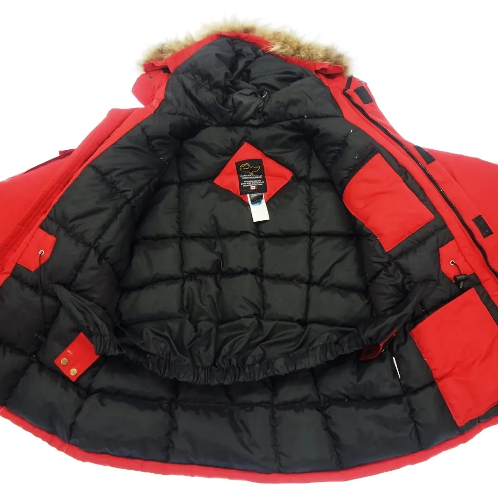 中古◆カナダグース ダウンジャケット エクスペディションパーカー 4546MR メンズ 赤 サイズL CANADA GOOSE【AFB16】